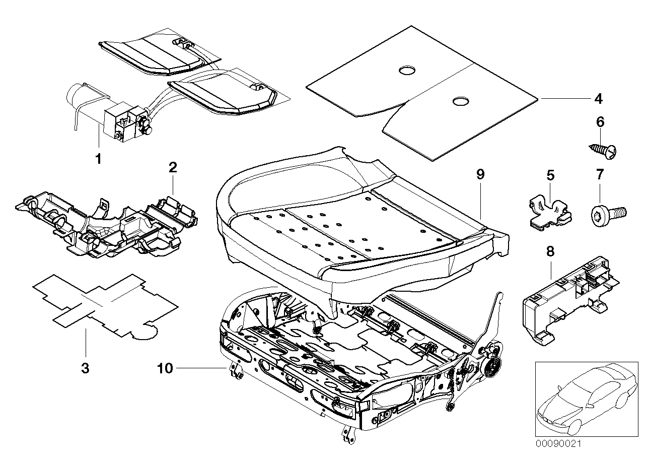 BMW 52108234873 Drive, Active Seat