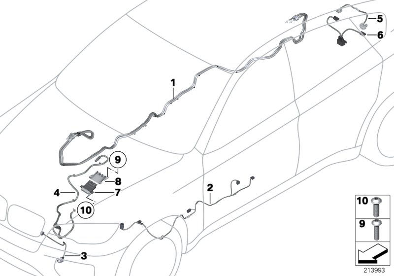 BMW 61129181193 High-Voltage Lead