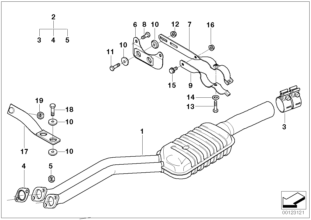 BMW 18201437655 Exhaust Support