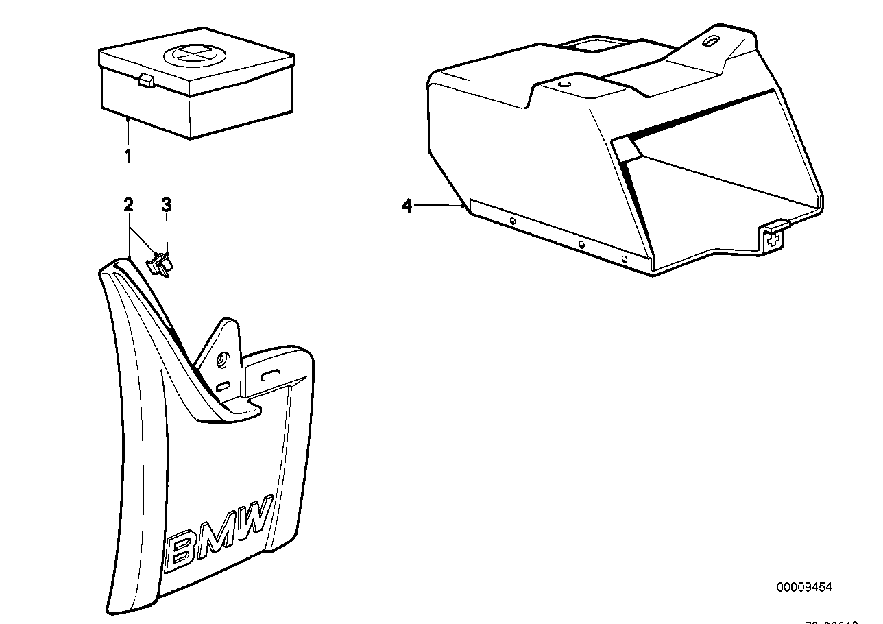 BMW 72601860314 Fixing Clamp Front