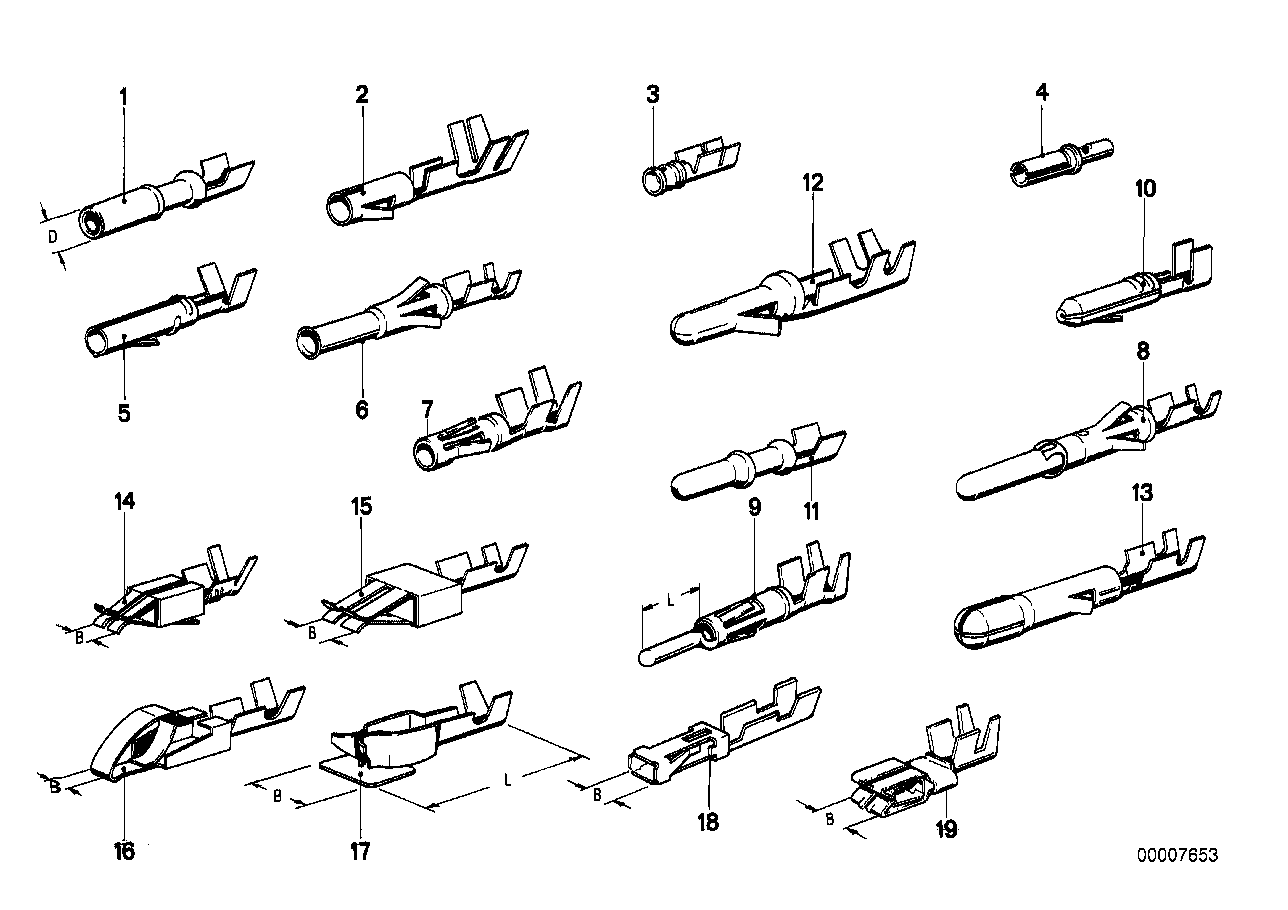 BMW 61131369419 Circular Connector