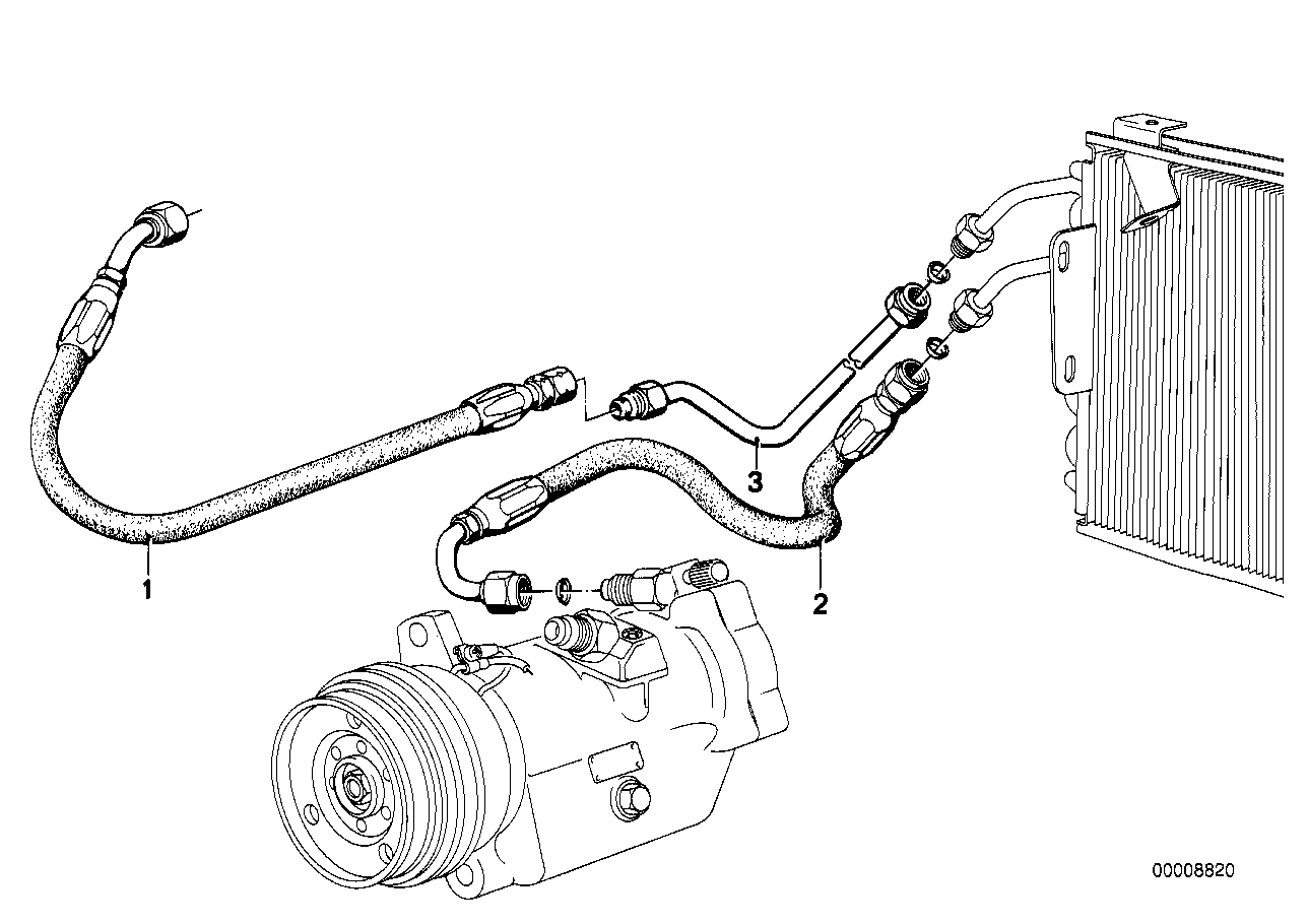 BMW 64531359148 Hose Line