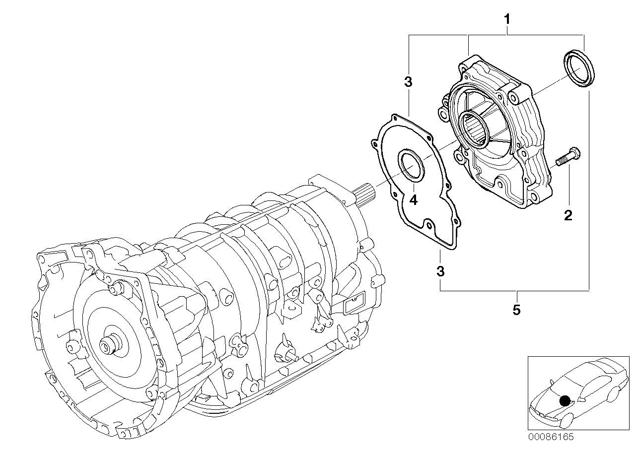 BMW 24137557074 Gasket Set, Drive Extension