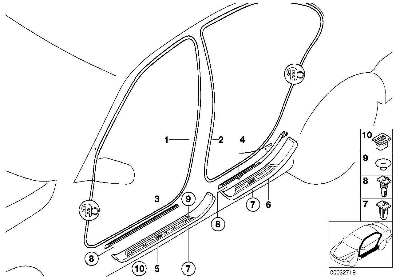 BMW 51418252848 Insert