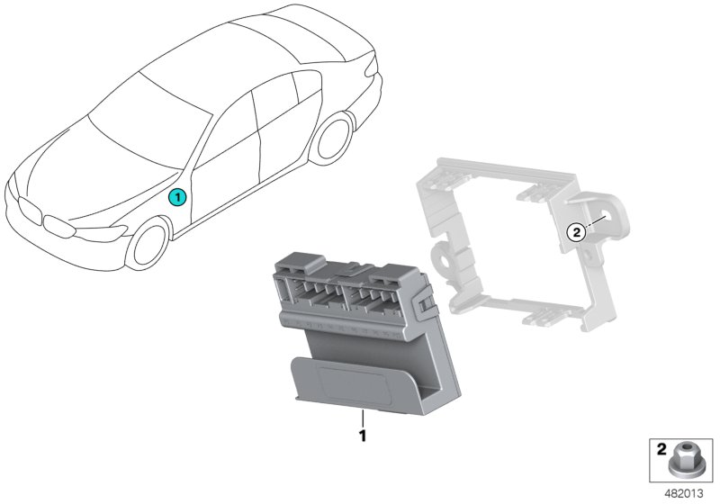 BMW 61139368538 CARRIER HOUSING