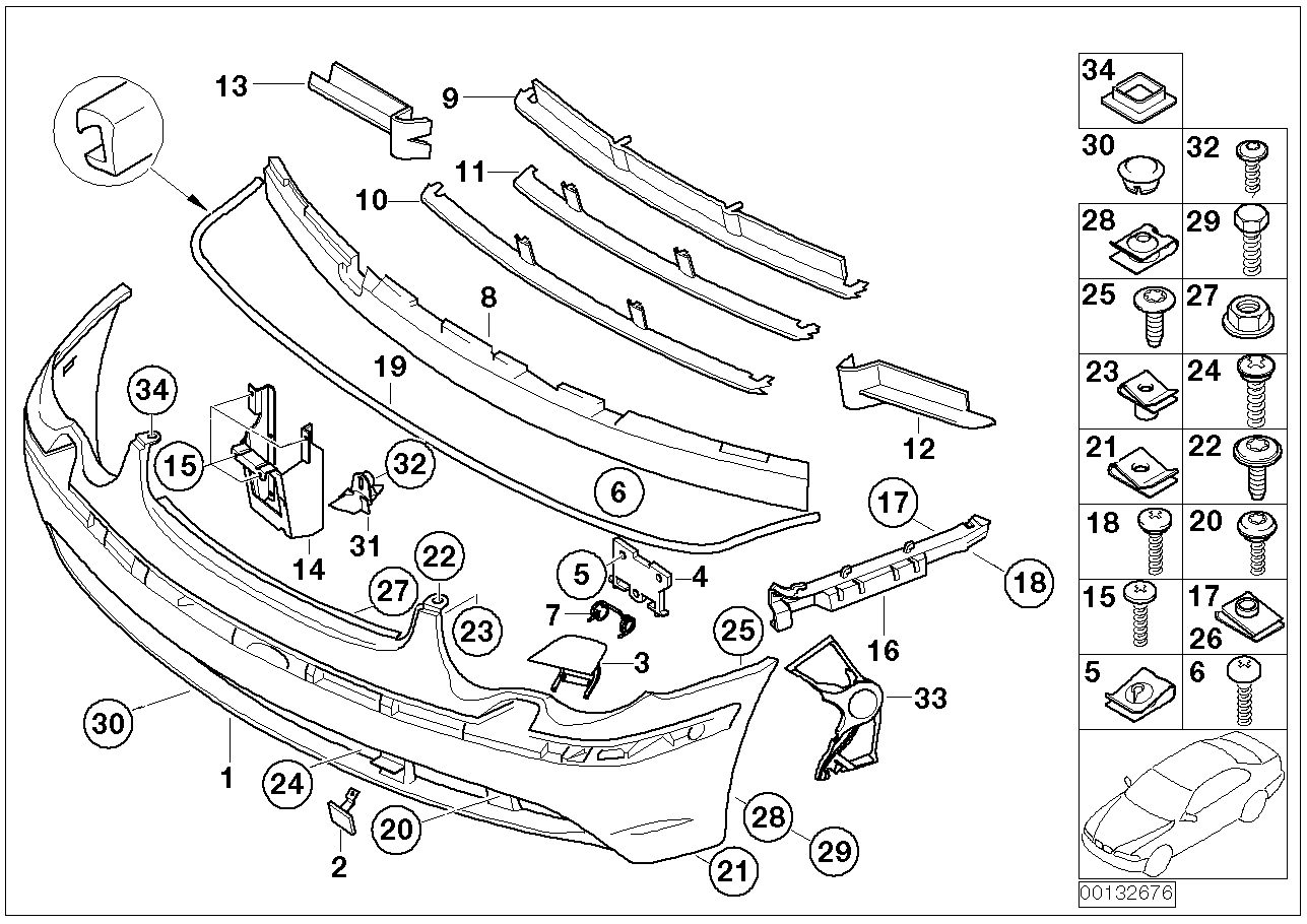 BMW 51117076578 Adjustment Element