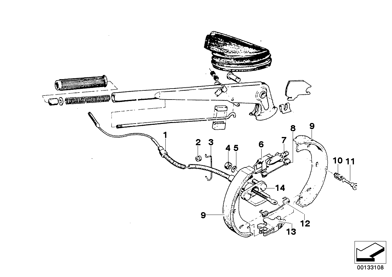 BMW 34411118578 Handbrake Cable