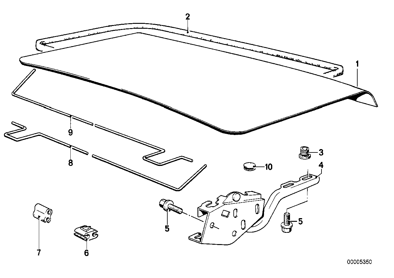 BMW 51241839125 Trunk Lid Sealing