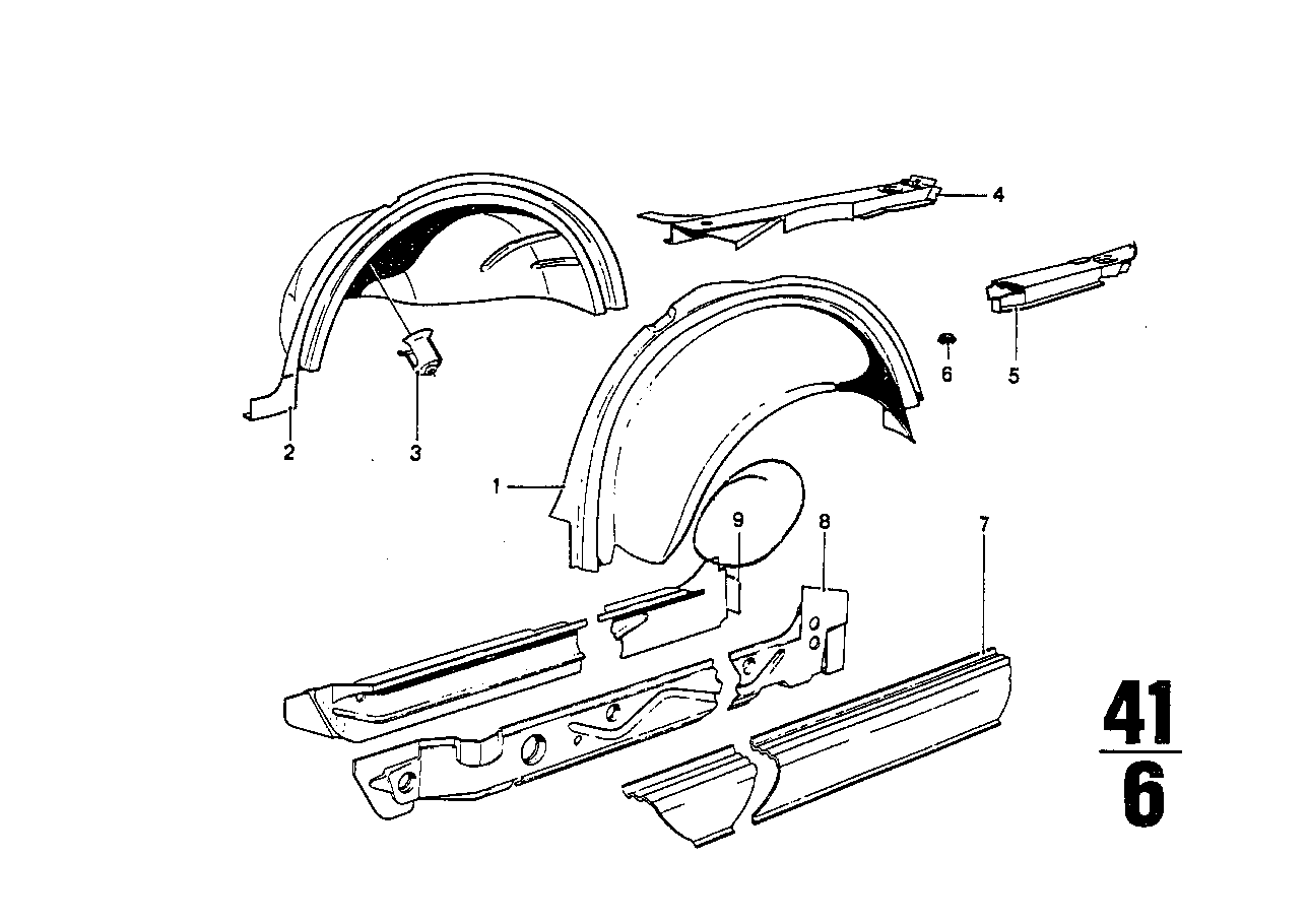 BMW 41111828085 Side Member