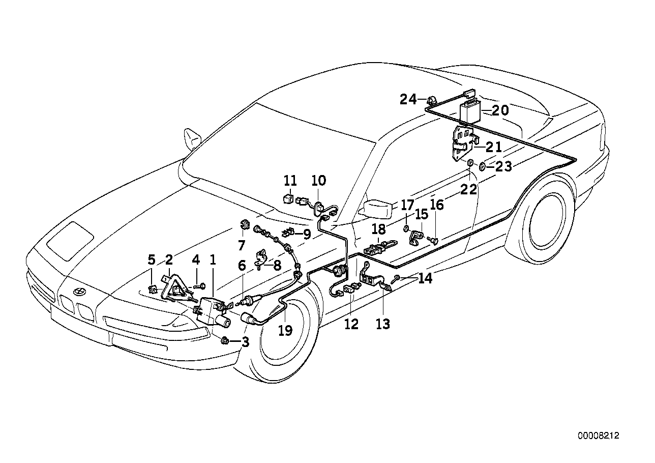 BMW 65718354629 Actuator Supporting Plate