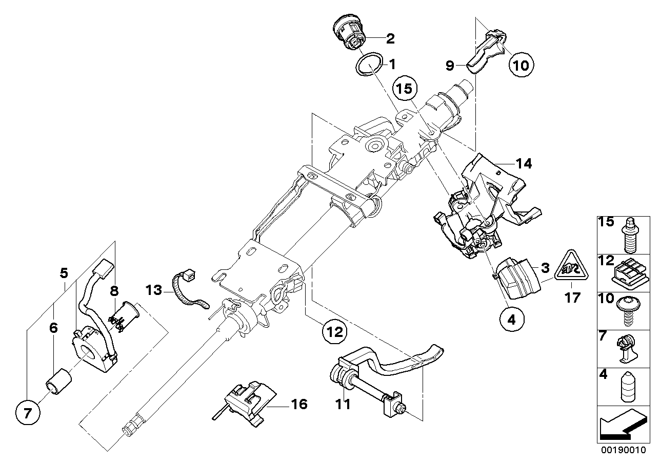 BMW 32306767219 Steering-Angle Sensor Retaining Bush