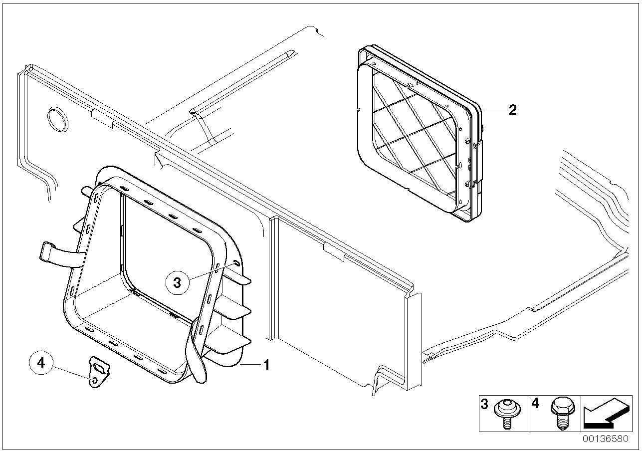 BMW 52207042309 Cassette, Oddments Tray