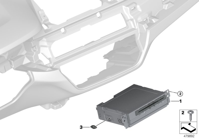 BMW 65128720674 HEAD UNIT FOR BASIC MEDIA2