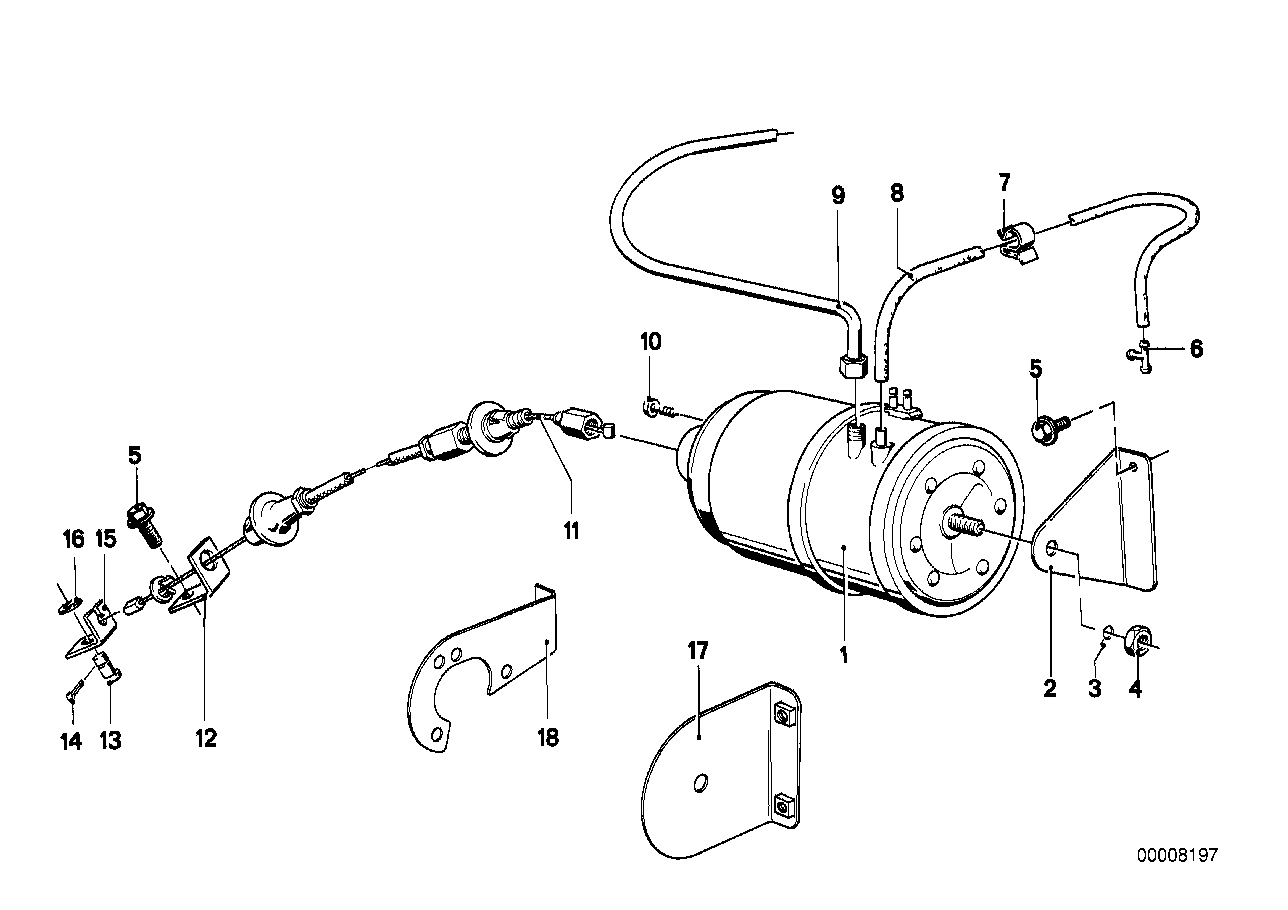 BMW 65711367627 Bowden Cable