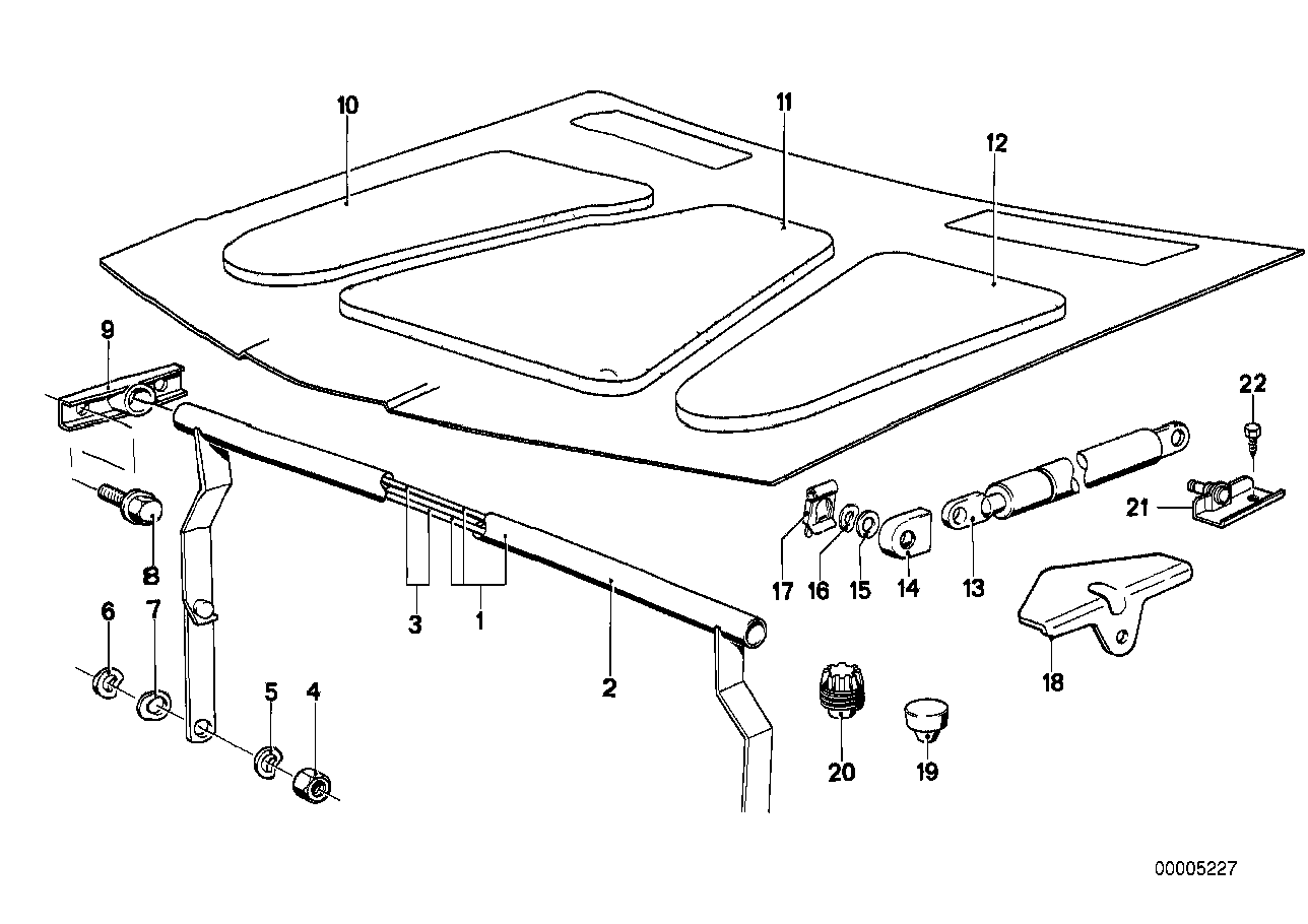 BMW 51481843779 Sound Absorber Left