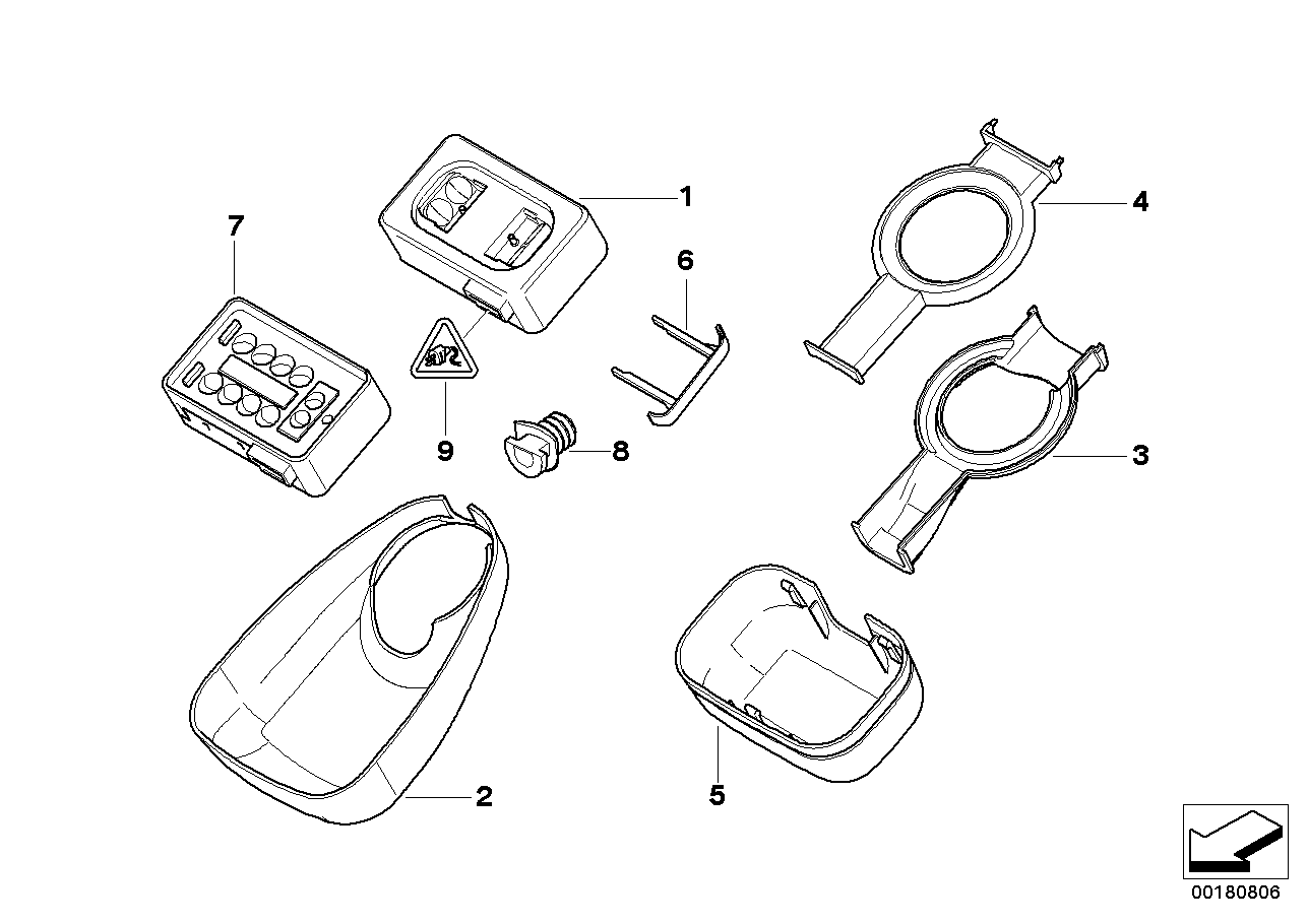 BMW 61138372161 Grommet