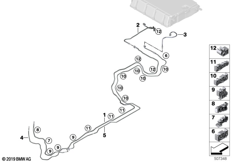 BMW 16137356603 SCAVENGING LINE REAR