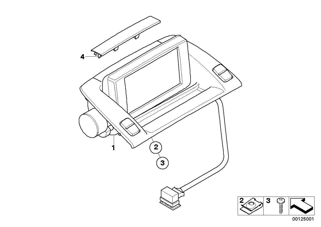 BMW 65506988682 Central Information Display