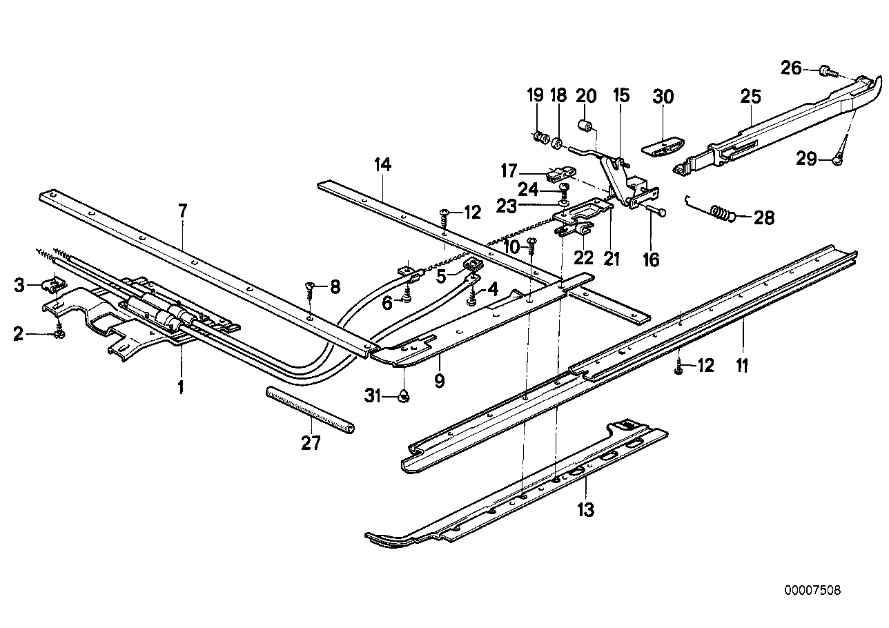 BMW 54121857967 Mounting Plate Manual Control