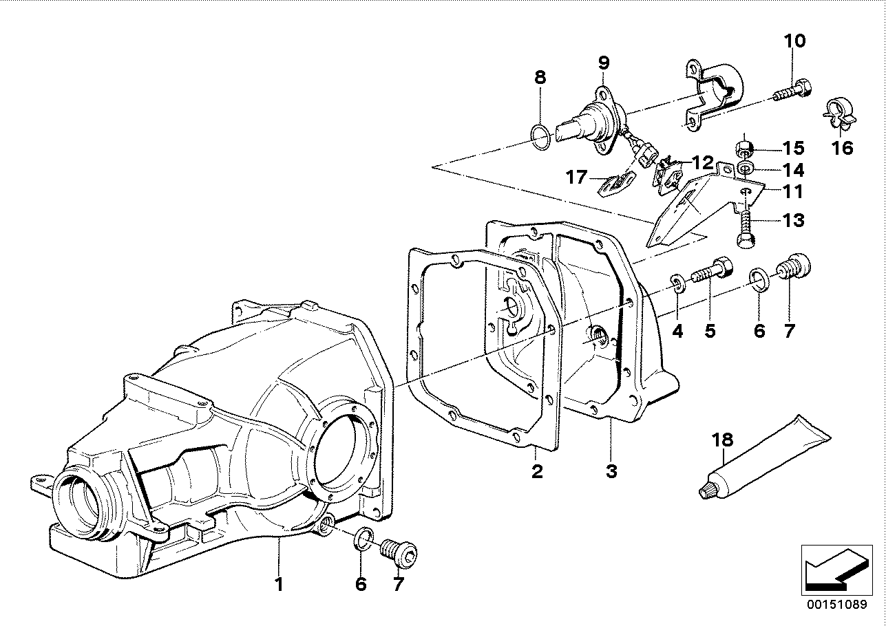 BMW 33101211707 Transmission Cover