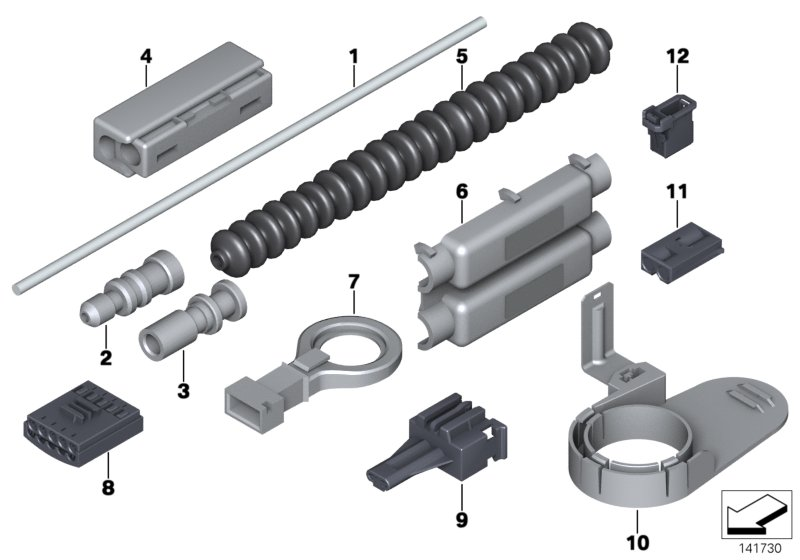 BMW 61136906535 Optical Waveguide, Connector