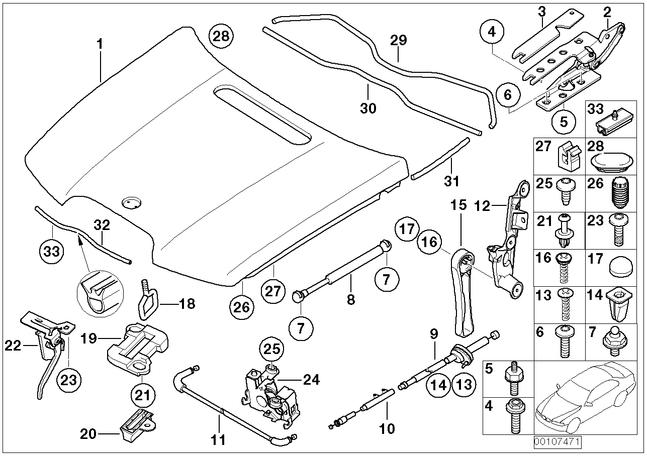 BMW 07119901210 Fillister Head Self-Tapping Screw