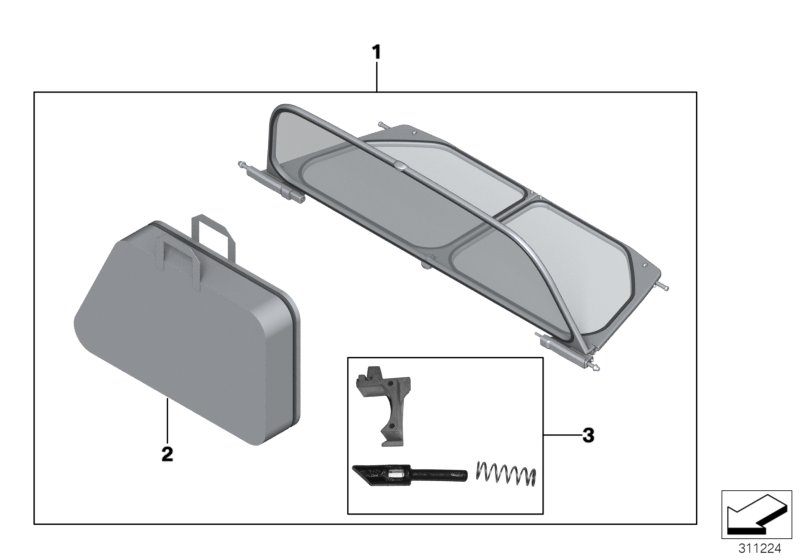 BMW 54347206093 Window Deflector