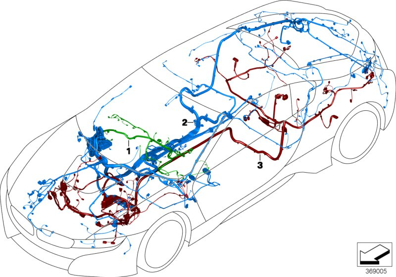 BMW 61129366416 Main Wiring Harness, Drive Module