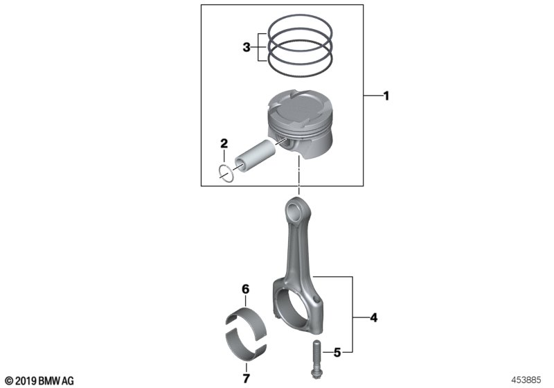 BMW 11258637807 Piston