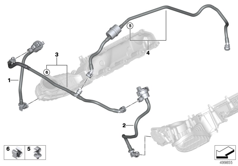 BMW 13908486293 FUEL TANK BREATH.LINE WITH R