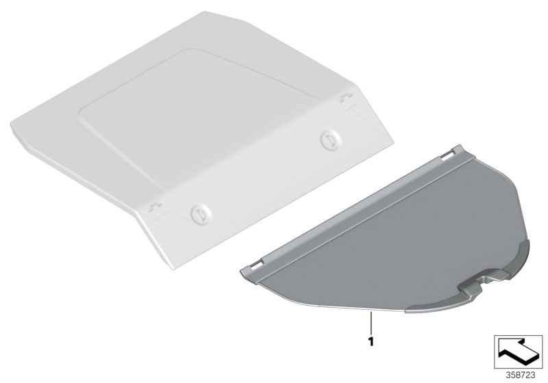 BMW 51477316263 Camouflage Screen, Luggage Compartment