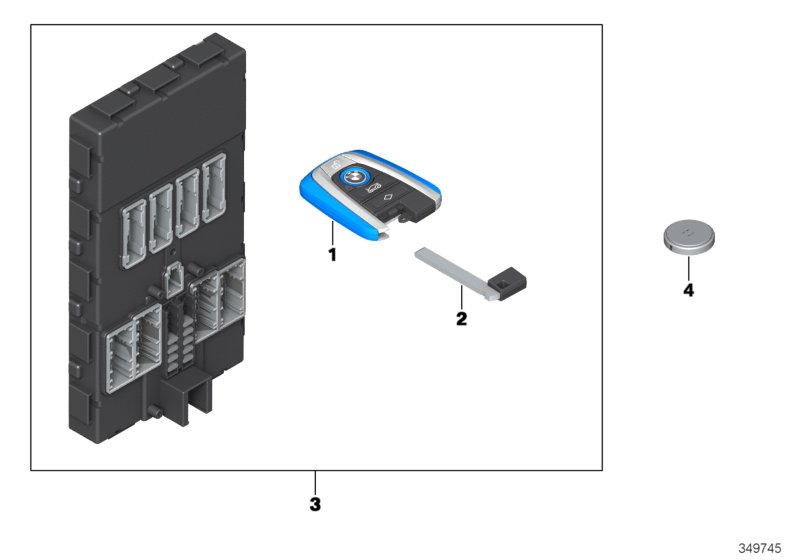 BMW 66126805980 Radio Remote Control