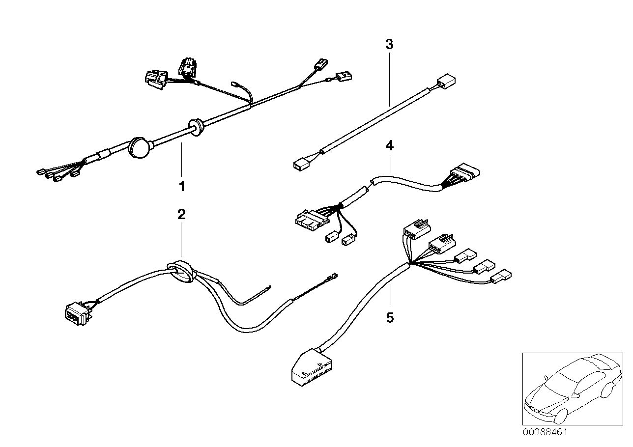 BMW 61108385992 Wiring Set, Filler Cap