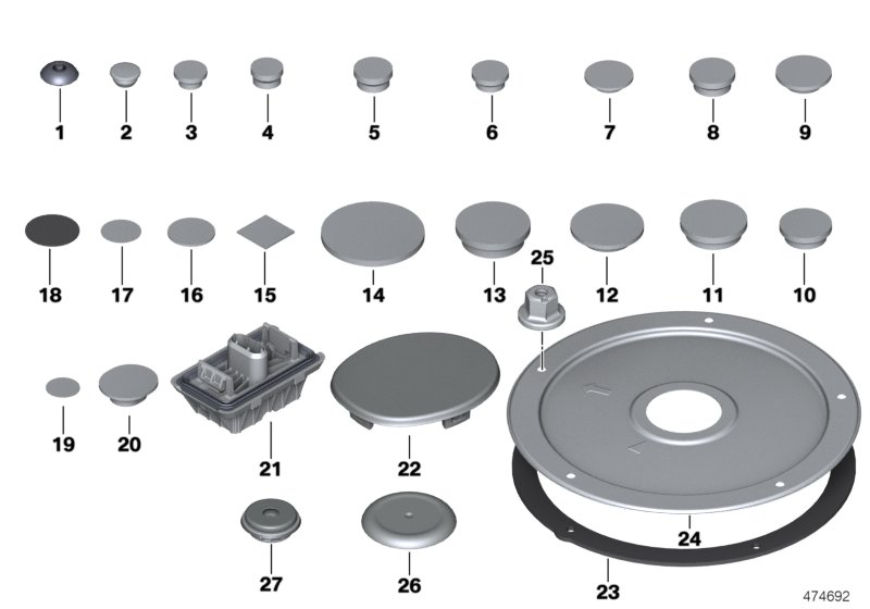 BMW 51719498145 SUPPORT LIFTING PLATFORM