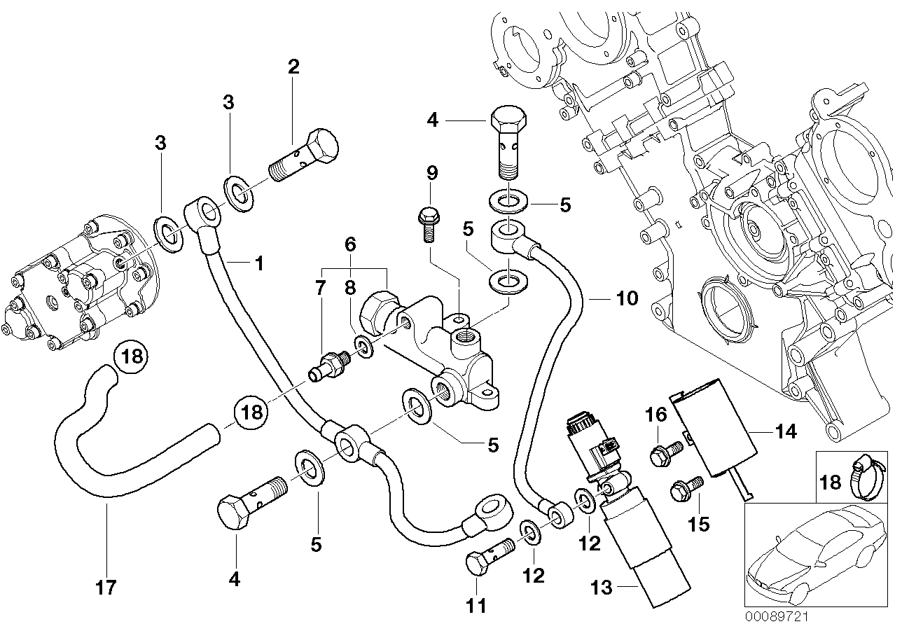 BMW 11367832174 Connecting Line