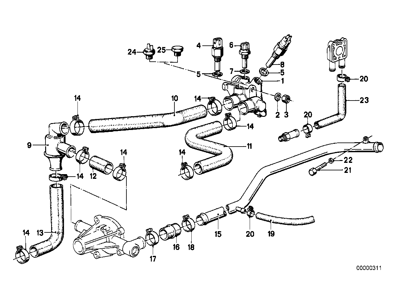 BMW 13621274631 Temperature-Time Switch