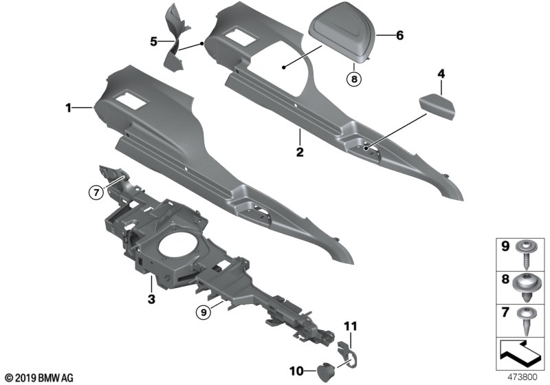 BMW 51477335401 Carrier, Trim Panel, Capping, Left