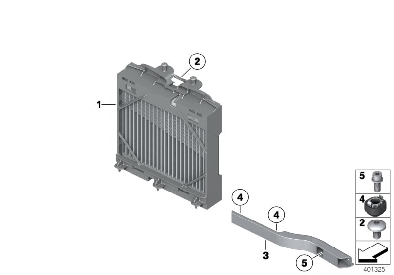 BMW 17117984390 Bracket Oil Cooler Mounting