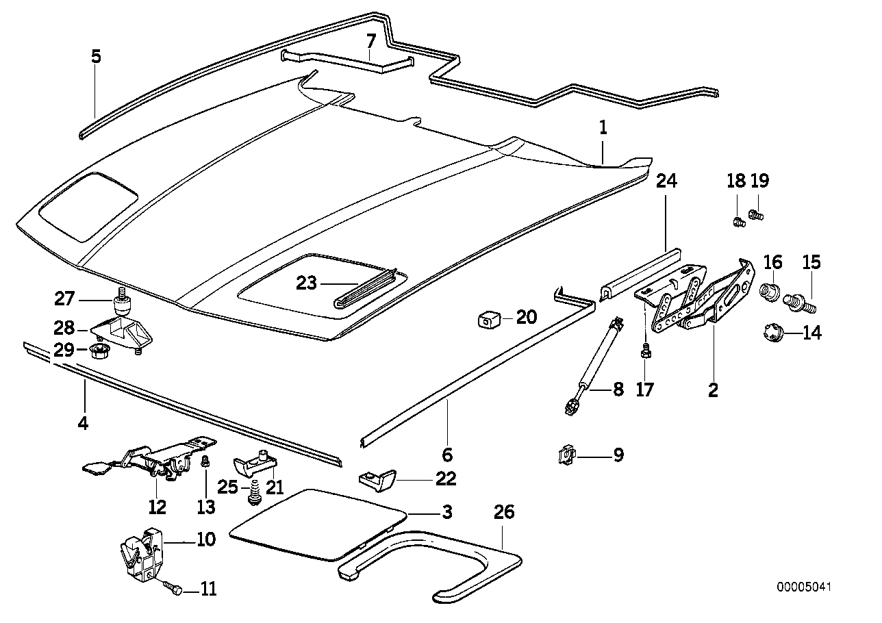 BMW 51238128210 Center Plate