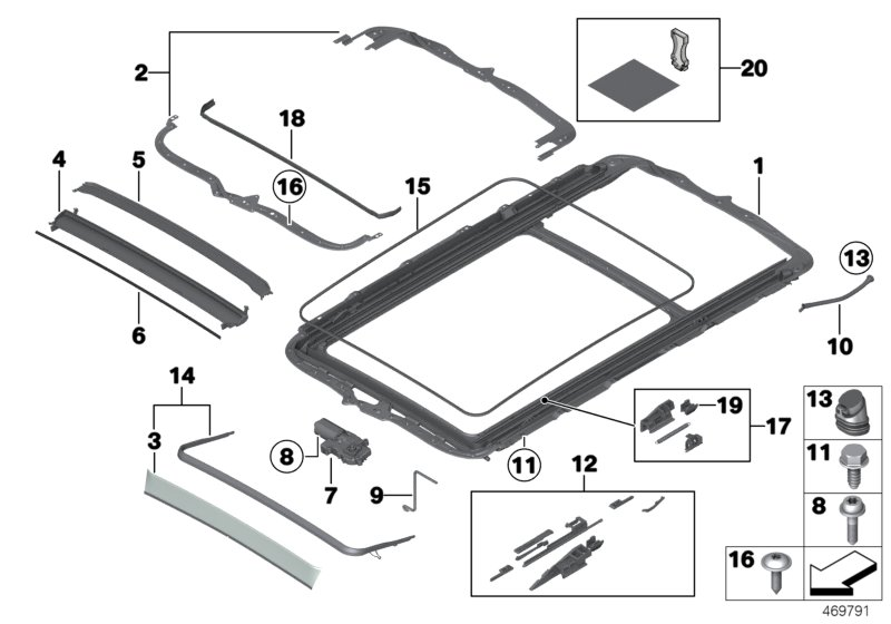 BMW 54107278146 Drip Moulding, Rear