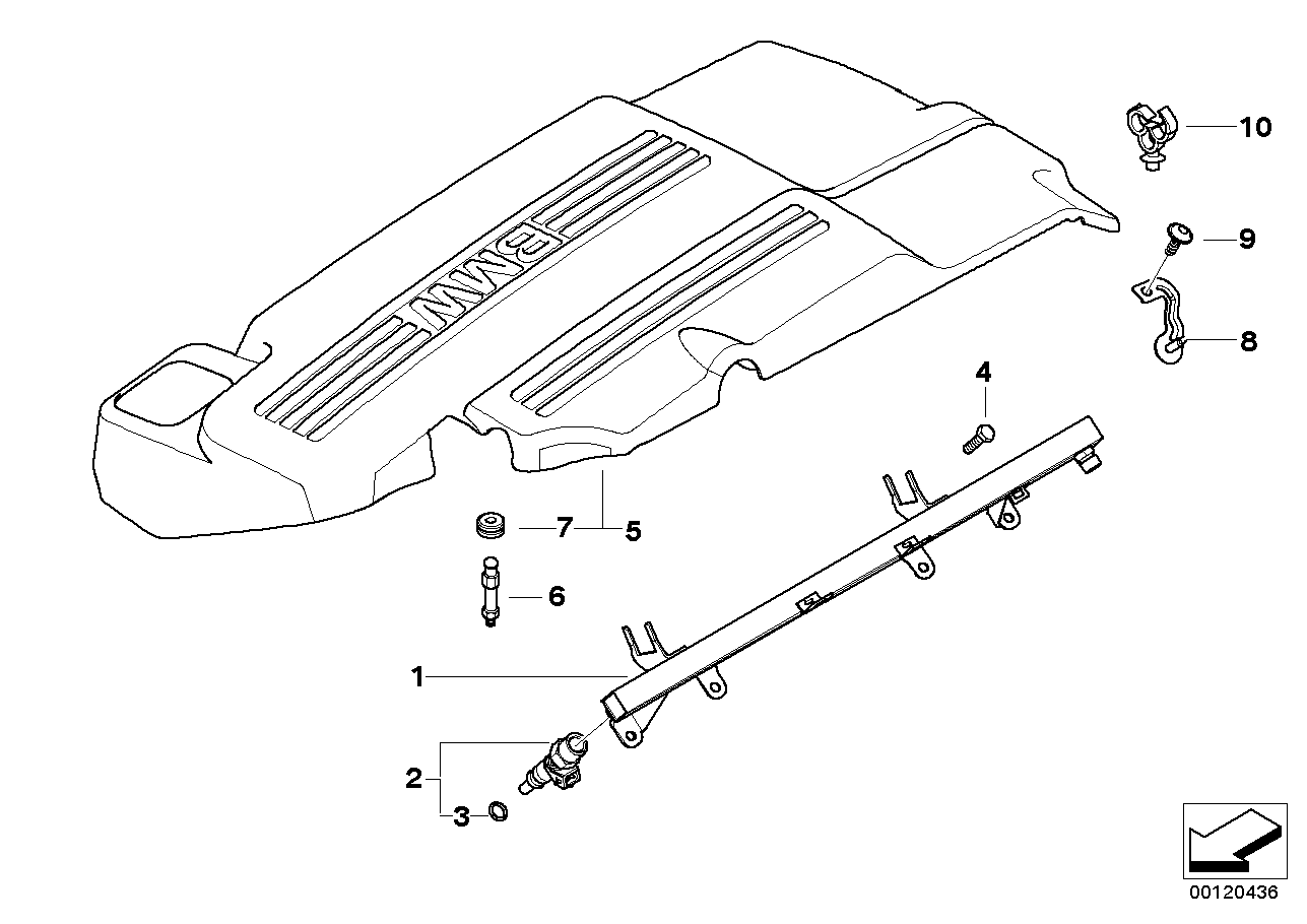 BMW 13317519479 Fuel Pipe Bracket