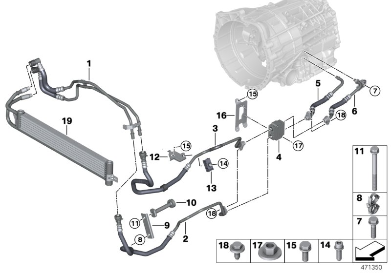 BMW 17227853589 Spacer Pin