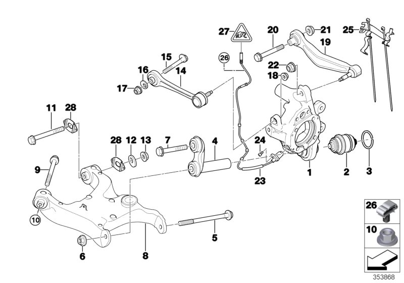 BMW 33326768397 Cap Nut