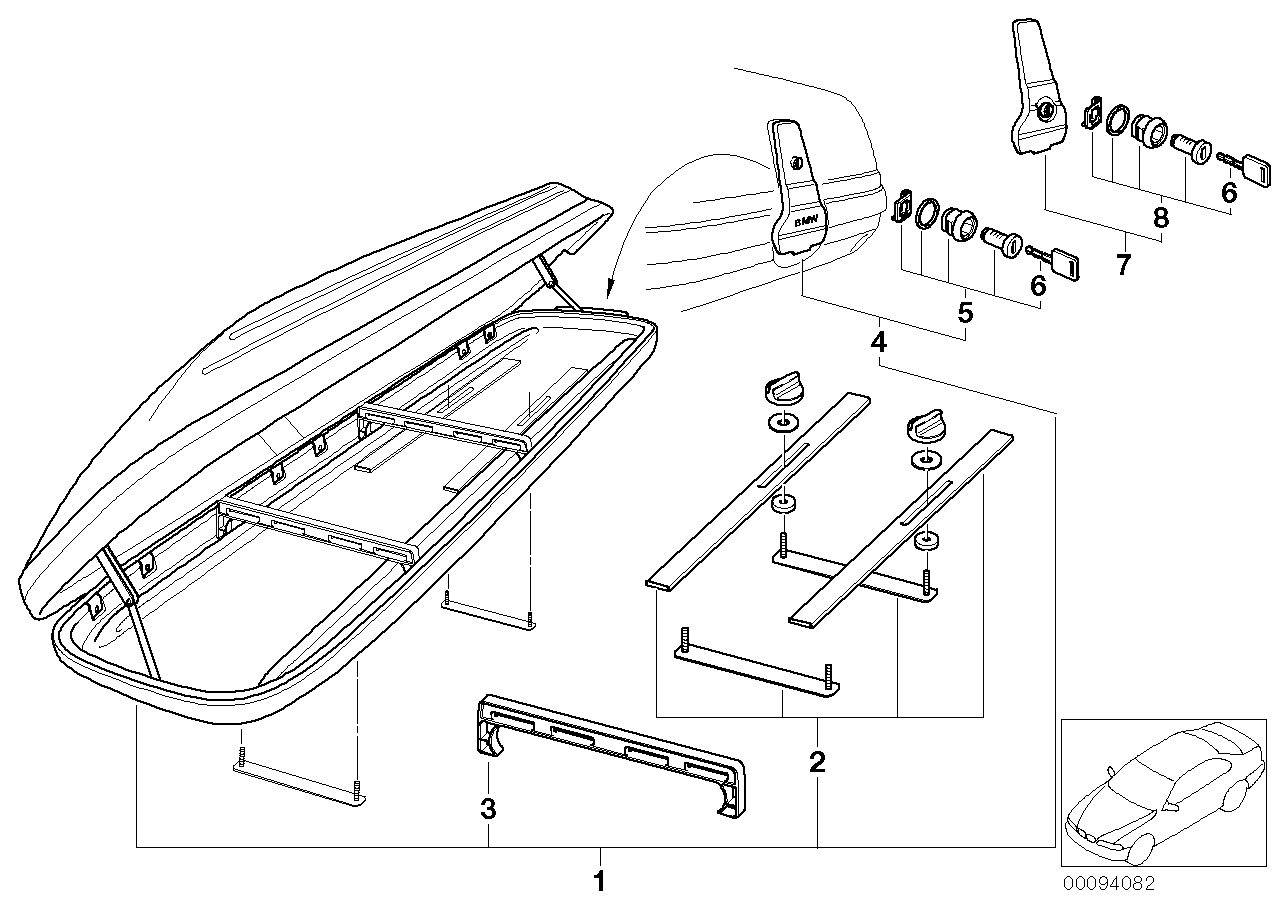 BMW 82790024191 New Opening Lever