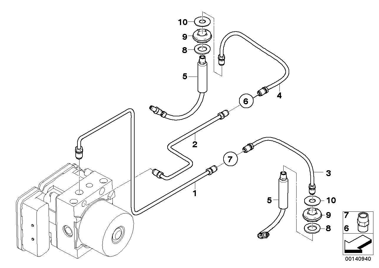 BMW 34322283833 Pipe