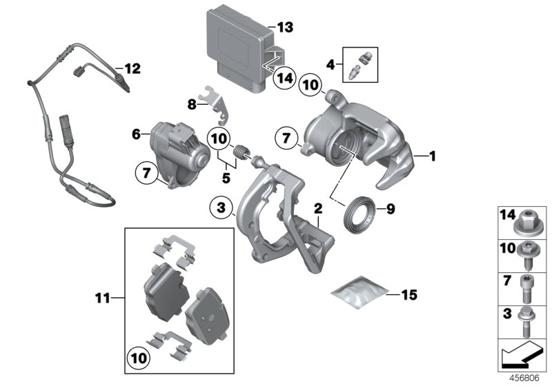 BMW 34216793043 Cable Bracket, Left