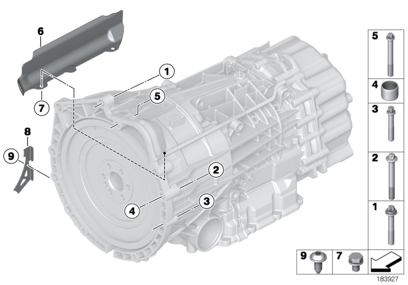 BMW 24000417517 Set Of Aluminium. Screws Automatic Gearbox