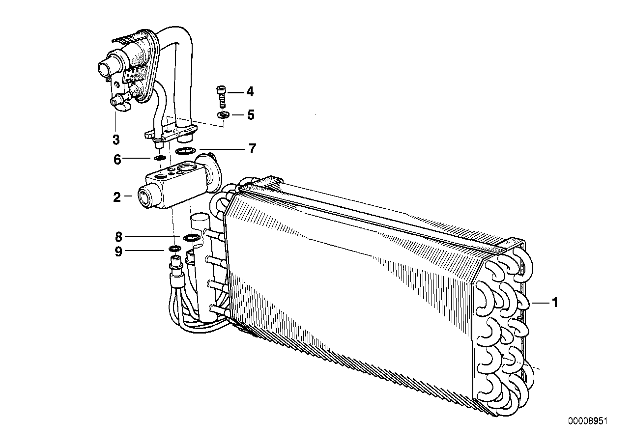 BMW 64118361918 Evaporator