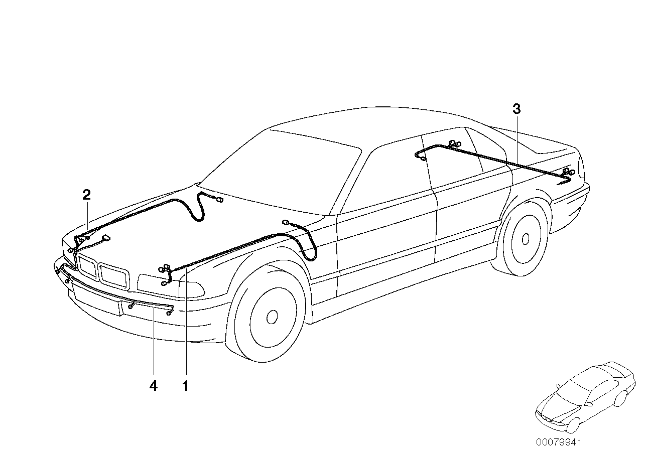 BMW 61118385491 Repair Wiring Set, Pdc Front