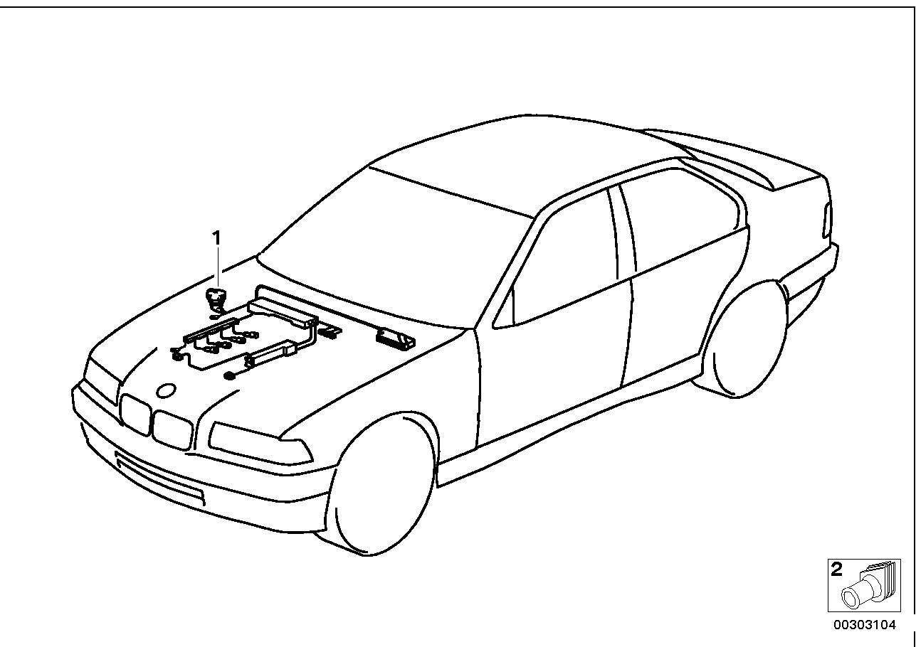 BMW 12511247795 Engine Wiring Harness Dme